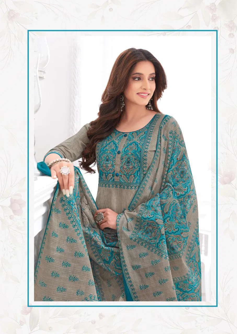 Aarvi Special Patiyala 17 Printed Cotton Casual Daily Wear Dress Material Collection